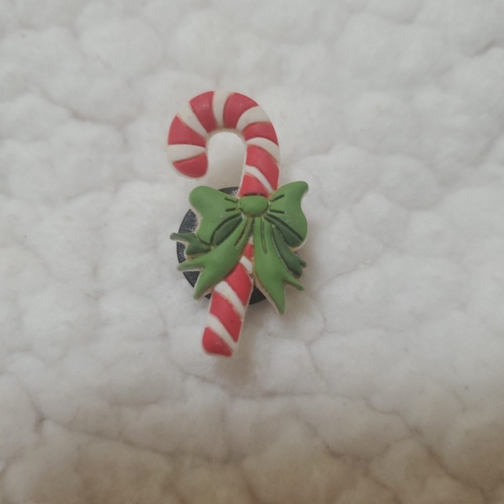 Crocs candy cane charm
